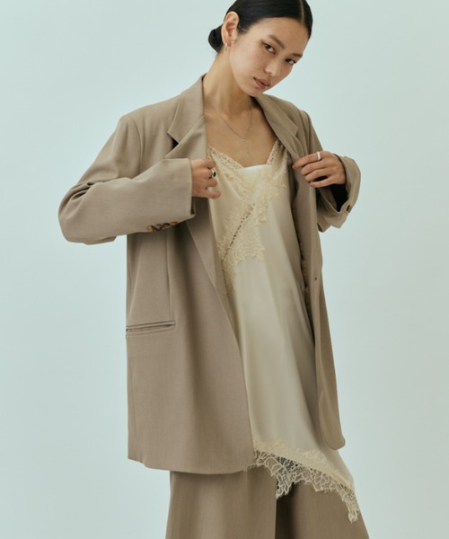 DRWCYS（ドロシーズ）の「バックスリットテーラーJK（テーラードジャケット・レディース・グレー/ブラウン/ベージュ・FREE）」の17枚目の写真