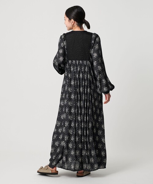 25AW BEAUTY&YOUTH別注 ヌキテパ プリントヨークドレス 今季新作 別注】＜ne Quittez pas＞プリントヨークドレス｜ビューティー＆ユース