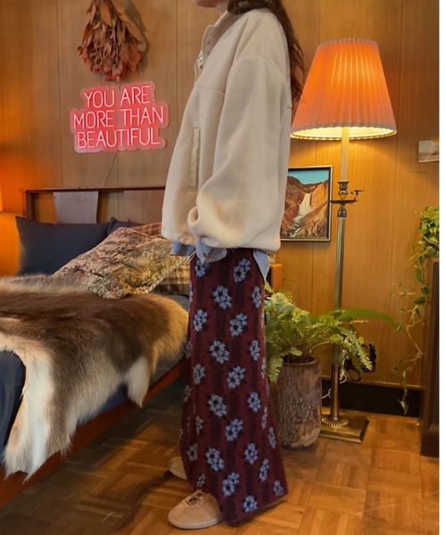 Unitage（ユニテージ）の「ハーフ釦フリーストップス（スウェット・レディース・アイボリー/ブラウン・FREE）」の10枚目の写真