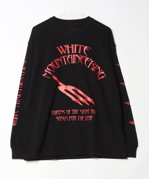 WHITE MOUNTAINEERING(ホワイトマウンテニアリング)の「【White Mountaineering/ホワイトマウンテニアリング】QOTSA SONGS FOR THE DEAF L/S T-SHIRT(Tシャツ/カットソー・メンズ・ブラック・3/1/2)」の2枚目の写真