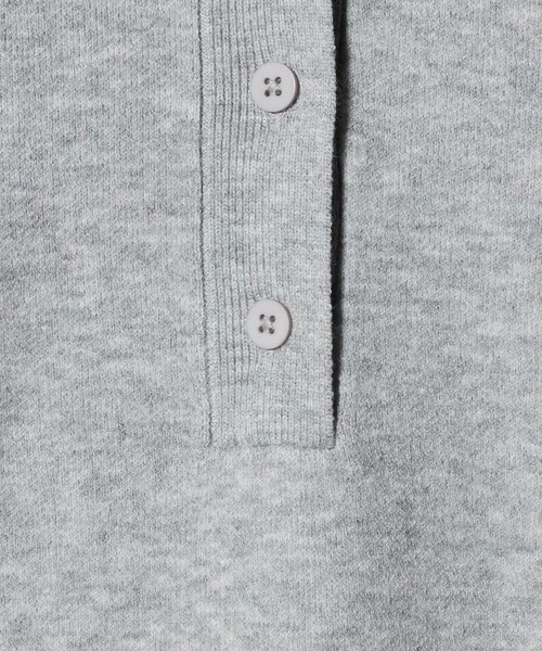 CITEN（シテン）の「＜CITEN＞スウェットライクポロニット（ニット/セーター・レディース・ライトブルー/オレンジ/ライトグレー・FREE）」の13枚目の写真