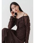 MERCURYDUO(マーキュリーデュオ)のチュールラッフルヘムワンピース