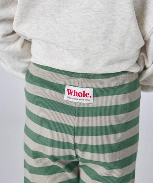 pairmanon（ペアマノン）の「ユニセックス カラーボーダー 10分丈 リブレギンス（レギンス/スパッツ・キッズ・ブルー/グリーン/ピンク・120/130/110/80/100/90）」の7枚目の写真