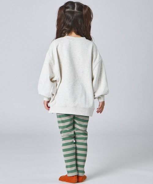 pairmanon（ペアマノン）の「ユニセックス カラーボーダー 10分丈 リブレギンス（レギンス/スパッツ・キッズ・ブルー/グリーン/ピンク・120/130/110/80/100/90）」の16枚目の写真