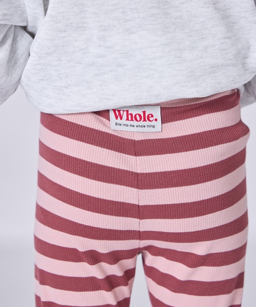 pairmanon（ペアマノン）の「ユニセックス カラーボーダー 10分丈 リブレギンス（レギンス/スパッツ・キッズ・ブルー/グリーン/ピンク・120/130/110/80/100/90）」の11枚目の写真