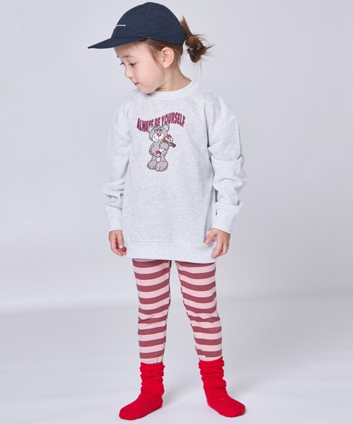 pairmanon（ペアマノン）の「ユニセックス カラーボーダー 10分丈 リブレギンス（レギンス/スパッツ・キッズ・ブルー/グリーン/ピンク・120/130/110/80/100/90）」の22枚目の写真