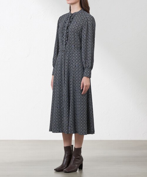 amaca(アマカ)の「【Anniversary Piece】【LIBERTY】Ribbon Medallionワンピース(ワンピース・レディース・ダークネイビー/ワイン・40/38)」の6枚目の写真