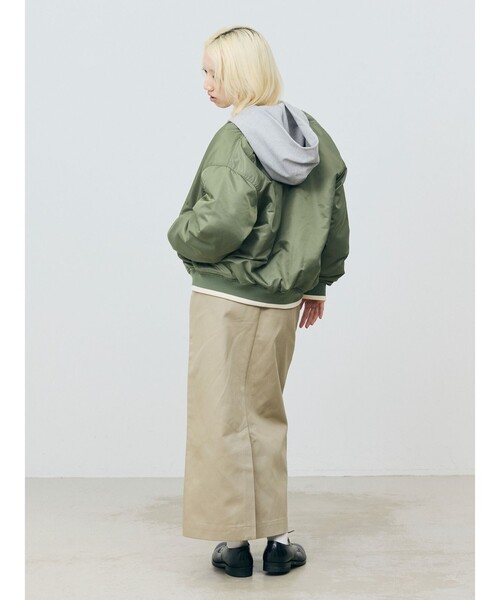 MARMARMAR（マーマーマー）の「MARMARMAR RUSSELL ×MARMARMARブルゾン（ブルゾン・レディース・カーキ/ブラック・FREE）」の5枚目の写真