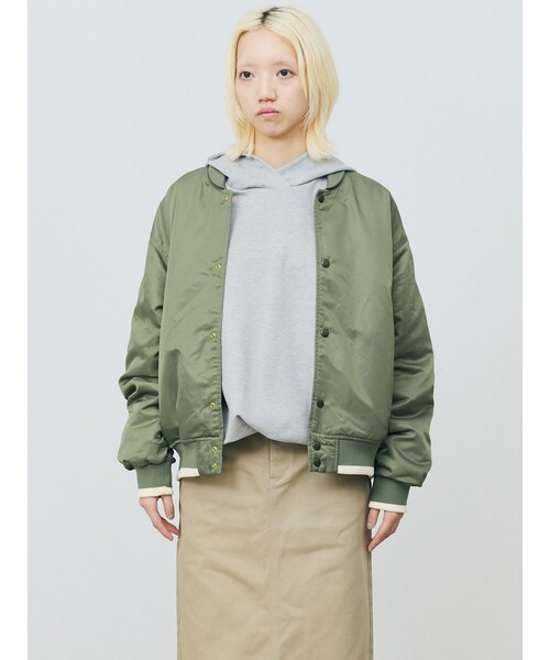 MARMARMAR（マーマーマー）の「MARMARMAR RUSSELL ×MARMARMARブルゾン（ブルゾン・レディース・カーキ/ブラック・FREE）」の11枚目の写真