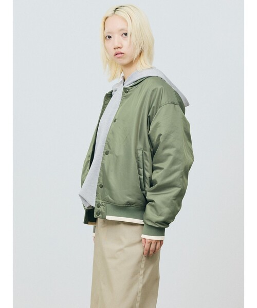 MARMARMAR（マーマーマー）の「MARMARMAR RUSSELL ×MARMARMARブルゾン（ブルゾン・レディース・カーキ/ブラック・FREE）」の8枚目の写真