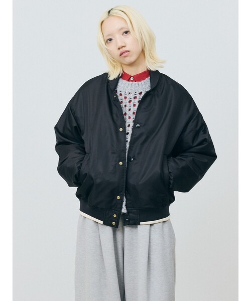 MARMARMAR（マーマーマー）の「MARMARMAR RUSSELL ×MARMARMARブルゾン（ブルゾン・レディース・カーキ/ブラック・FREE）」の9枚目の写真