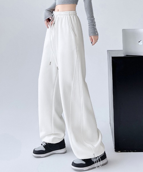 セール】スウェットパンツ レディースワイドパンツ（スウェットパンツ