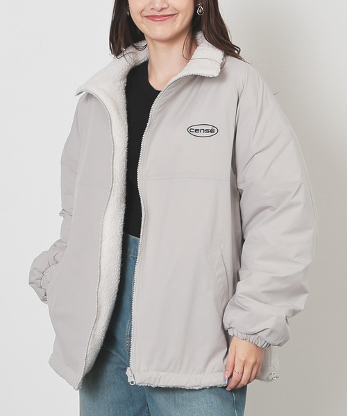 NOKCHAリバーシブル ボアジャケット グレー NOKCHA