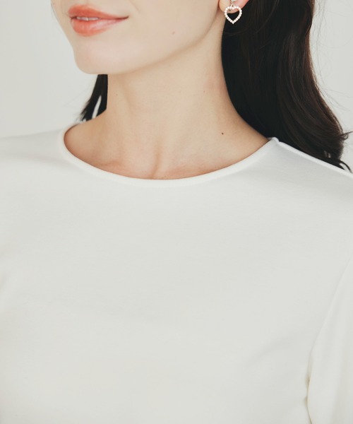 PICCIN PERLA(ピッチンペルラ)の「裾フェイクファー切り替えプルオーバー(Tシャツ/カットソー・レディース・オフホワイト/サックスブルー/ブラック・M)」の12枚目の写真