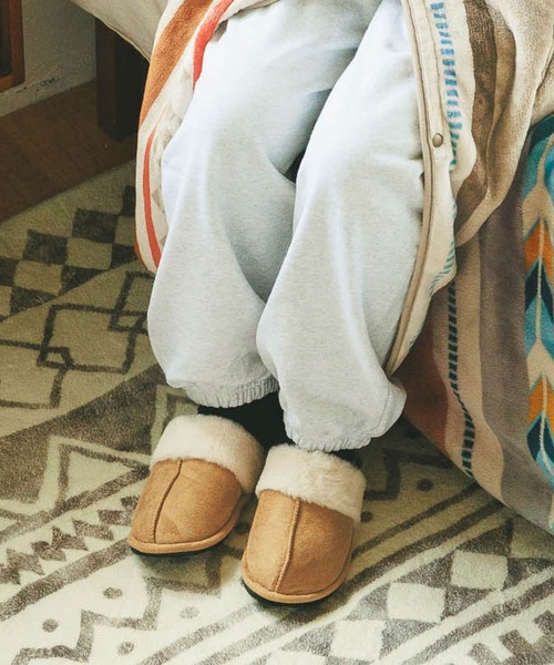 BAYFLOW（ベイフロー）の「BFファールームシューズ（ルームシューズ/スリッパ・レディース・グレー/ベージュ・MEDIUM/LARGE）」の3枚目の写真