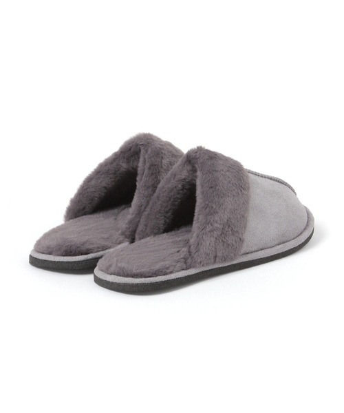 BAYFLOW（ベイフロー）の「BFファールームシューズ（ルームシューズ/スリッパ・レディース・グレー/ベージュ・MEDIUM/LARGE）」の8枚目の写真
