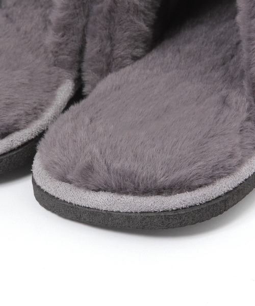 BAYFLOW（ベイフロー）の「BFファールームシューズ（ルームシューズ/スリッパ・レディース・グレー/ベージュ・MEDIUM/LARGE）」の12枚目の写真