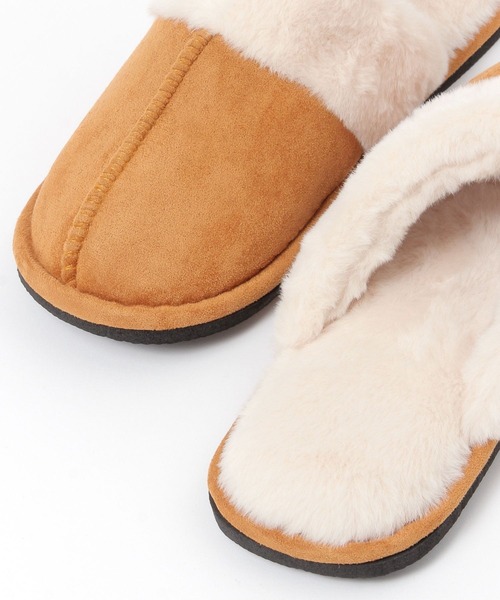 BAYFLOW（ベイフロー）の「BFファールームシューズ（ルームシューズ/スリッパ・レディース・グレー/ベージュ・MEDIUM/LARGE）」の13枚目の写真