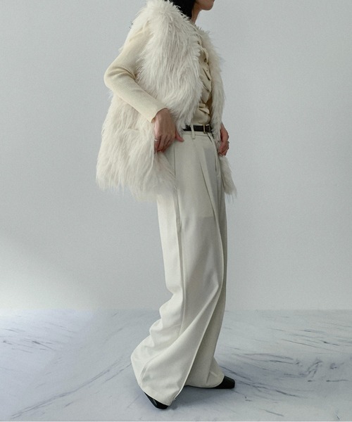 セール】【on:nue】[着用動画あり！] エレガントロングフェイクファー