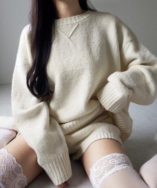 ニットセットアップ 】フラッフィーオーバーサイズニット ＋ ニット