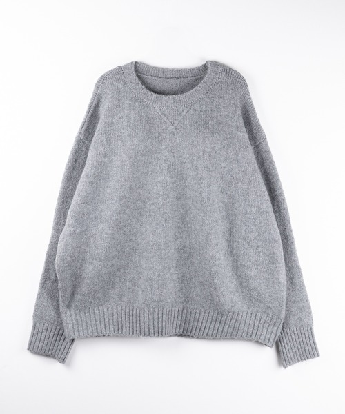 me+em select（ミームセレクト）の「【 ニットセットアップ 】フラッフィーオーバーサイズニット ＋ ニットショートパンツ SET ／ fluffy over size knit + knit short pants SET（セットアップ・レディース・グレー/ブラック/アイボリー・FREE）」の15枚目の写真