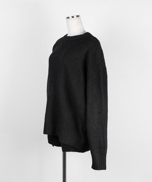 me+em select（ミームセレクト）の「【 ニットセットアップ 】フラッフィーオーバーサイズニット ＋ ニットショートパンツ SET ／ fluffy over size knit + knit short pants SET（セットアップ・レディース・グレー/ブラック/アイボリー・FREE）」の20枚目の写真