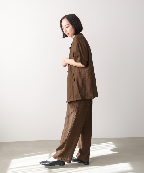 Bou Jeloud(ブージュルード)の「ウエストドロストパンツ(その他パンツ・レディース・ブラック/ライム/ブラウン・38)」の6枚目の写真