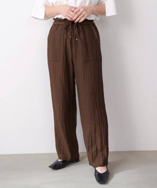 Bou Jeloud(ブージュルード)の「ウエストドロストパンツ(その他パンツ・レディース・ブラック/ライム/ブラウン・38)」の9枚目の写真