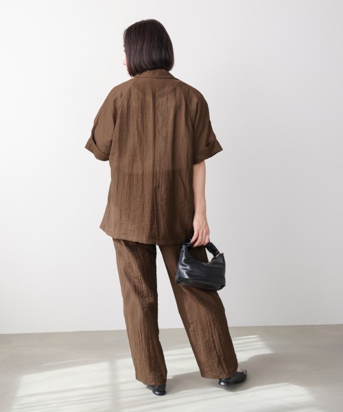 Bou Jeloud(ブージュルード)の「ウエストドロストパンツ(その他パンツ・レディース・ブラック/ライム/ブラウン・38)」の12枚目の写真