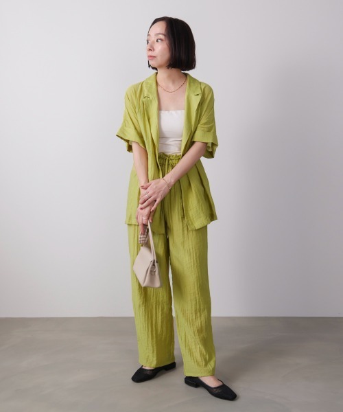 Bou Jeloud(ブージュルード)の「ウエストドロストパンツ(その他パンツ・レディース・ブラック/ライム/ブラウン・38)」の13枚目の写真