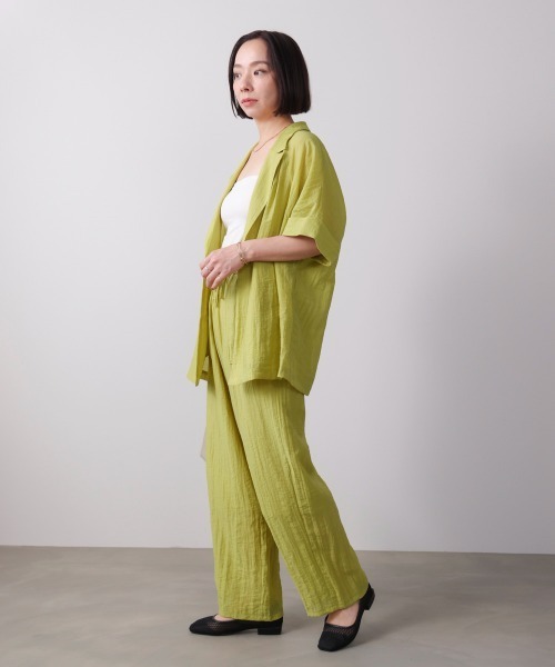 Bou Jeloud(ブージュルード)の「ウエストドロストパンツ(その他パンツ・レディース・ブラック/ライム/ブラウン・38)」の17枚目の写真