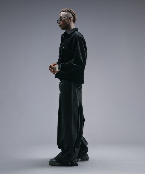 ANDER HUNK（アンダーハンク）の「Super Buggy Pleats Sweat Pants / スーパーバギープリーツスウェットパンツ（スウェットパンツ・メンズ・ブラック/カーキ・LARGE/SMALL/MEDIUM）」の18枚目の写真