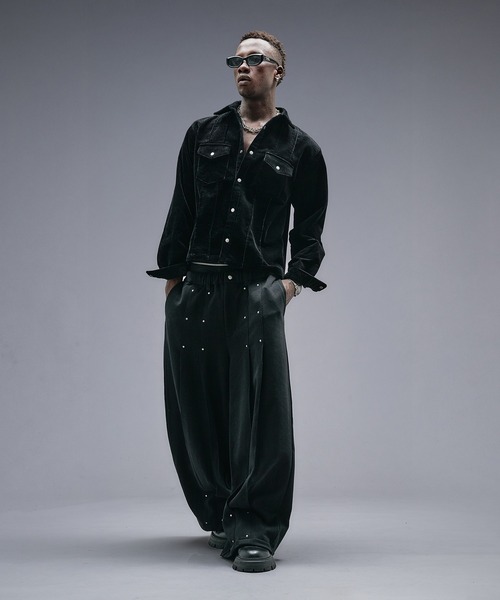 ANDER HUNK（アンダーハンク）の「Super Buggy Pleats Sweat Pants / スーパーバギープリーツスウェットパンツ（スウェットパンツ・メンズ・ブラック/カーキ・LARGE/SMALL/MEDIUM）」の20枚目の写真