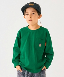 【防汚加工】アウトドアポケット刺しゅうロンT