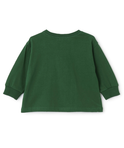 minimal（ミニマル）の「【防汚加工】アウトドアポケット刺しゅうロンT（Tシャツ/カットソー・キッズ・オフホワイト/グリーン/ブルー/トップグレー・90cm/100cm/110cm/120cm/130cm/140cm）」の15枚目の写真