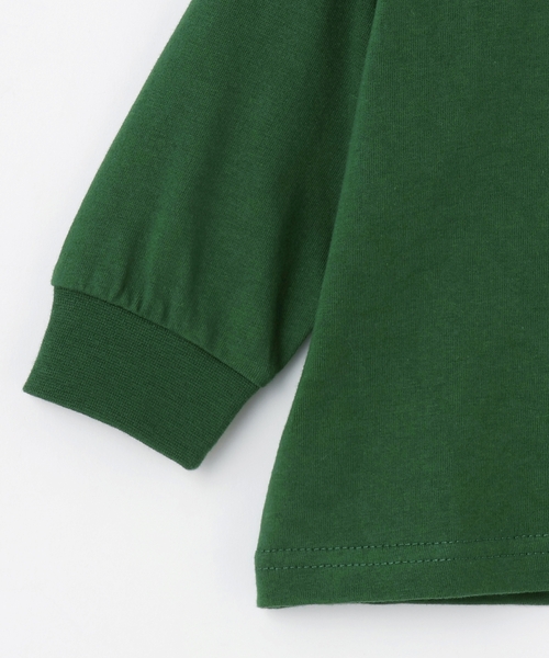 minimal（ミニマル）の「【防汚加工】アウトドアポケット刺しゅうロンT（Tシャツ/カットソー・キッズ・オフホワイト/グリーン/ブルー/トップグレー・90cm/100cm/110cm/120cm/130cm/140cm）」の7枚目の写真