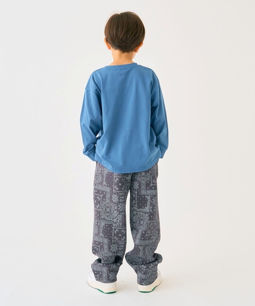 minimal（ミニマル）の「【防汚加工】アウトドアポケット刺しゅうロンT（Tシャツ/カットソー・キッズ・オフホワイト/グリーン/ブルー/トップグレー・90cm/100cm/110cm/120cm/130cm/140cm）」の19枚目の写真