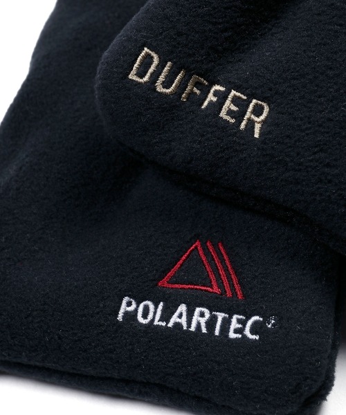 The DUFFER of ST.GEORGE(ザダファーオブセントジョージ)の「〔BLACK LABEL〕POLARTEC "CLASSIC200" MUFFLAR:ポーラテック マフラー(マフラー・メンズ・ネイビー/アイボリー・F)」の8枚目の写真