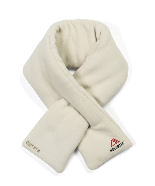 The DUFFER of ST.GEORGE(ザダファーオブセントジョージ)の「〔BLACK LABEL〕POLARTEC "CLASSIC200" MUFFLAR:ポーラテック マフラー(マフラー・メンズ・ネイビー/アイボリー・F)」の9枚目の写真