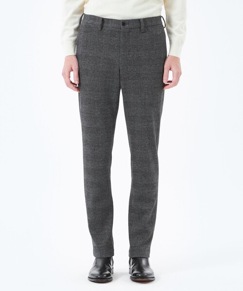 MACKINTOSH PHILOSOPHY（ﾏｯｷﾝﾄｯｼｭ ﾌｨﾛｿﾌｨｰ）の「テーラードジャージー パンツ グレンチェック/千鳥（その他パンツ・メンズ・グレー系その他2/ネイビー/ダークブラウン・38/40/42）」の8枚目の写真