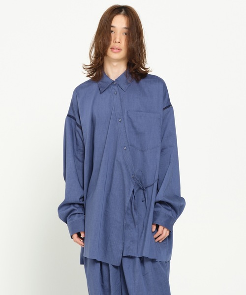 STOF(ストフ)の「SAMUE SHIRT 改(シャツ/ブラウス・メンズ・ブルー/チャコール・S/M)」の3枚目の写真