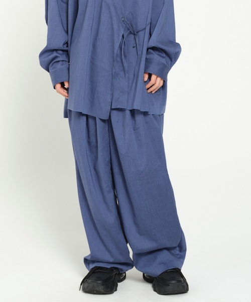 STOF(ストフ)の「SAMUE SHIRT 改(シャツ/ブラウス・メンズ・ブルー/チャコール・S/M)」の5枚目の写真