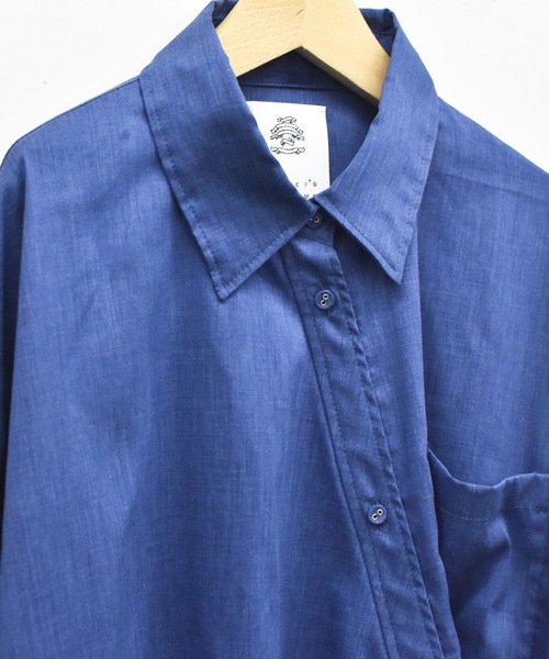 STOF(ストフ)の「SAMUE SHIRT 改(シャツ/ブラウス・メンズ・ブルー/チャコール・S/M)」の14枚目の写真