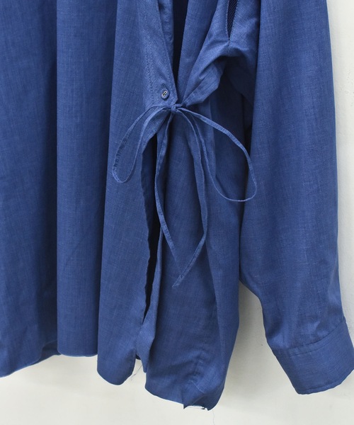 STOF(ストフ)の「SAMUE SHIRT 改(シャツ/ブラウス・メンズ・ブルー/チャコール・S/M)」の15枚目の写真