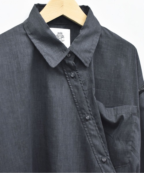 STOF(ストフ)の「SAMUE SHIRT 改(シャツ/ブラウス・メンズ・ブルー/チャコール・S/M)」の18枚目の写真