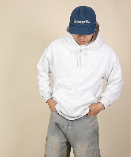 aimoha（アイモハ）の「ドロップショルダーフーディー/Drop shoulder hoodie（パーカー・メンズ・ブラック/ライトグレー/ベージュ/グリーン・MEDIUM/LARGE/X-LARGE）」の5枚目の写真