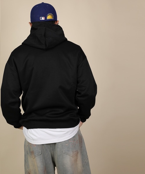 aimoha（アイモハ）の「ドロップショルダーフーディー/Drop shoulder hoodie（パーカー・メンズ・ブラック/ライトグレー/ベージュ/グリーン・MEDIUM/LARGE/X-LARGE）」の14枚目の写真