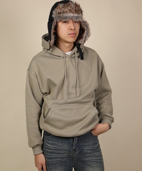 aimoha（アイモハ）の「ドロップショルダーフーディー/Drop shoulder hoodie（パーカー・メンズ・ブラック/ライトグレー/ベージュ/グリーン・MEDIUM/LARGE/X-LARGE）」の17枚目の写真