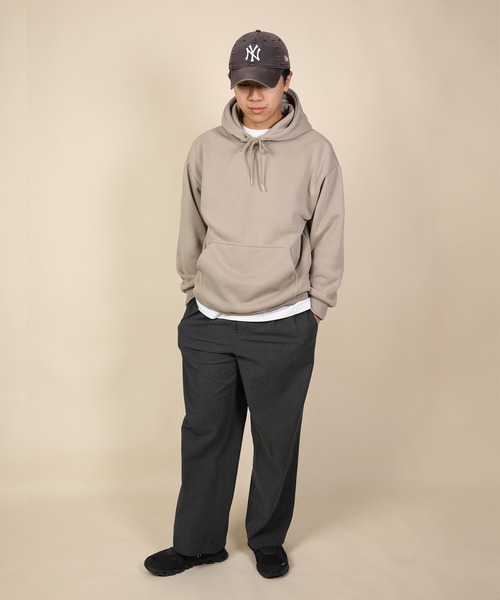 aimoha（アイモハ）の「ドロップショルダーフーディー/Drop shoulder hoodie（パーカー・メンズ・ブラック/ライトグレー/ベージュ/グリーン・MEDIUM/LARGE/X-LARGE）」の19枚目の写真