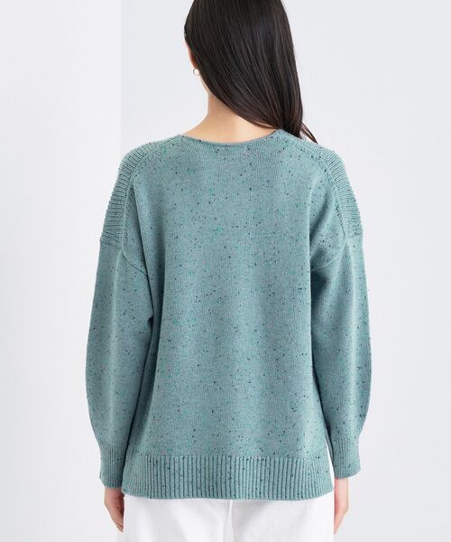 INDIVI（インディヴィ）の「【洗える】カラーネップ スリットニット（ニット/セーター・レディース・ブルー系8/ライトグレー系3/ネイビー系3・13/38/05）」の16枚目の写真